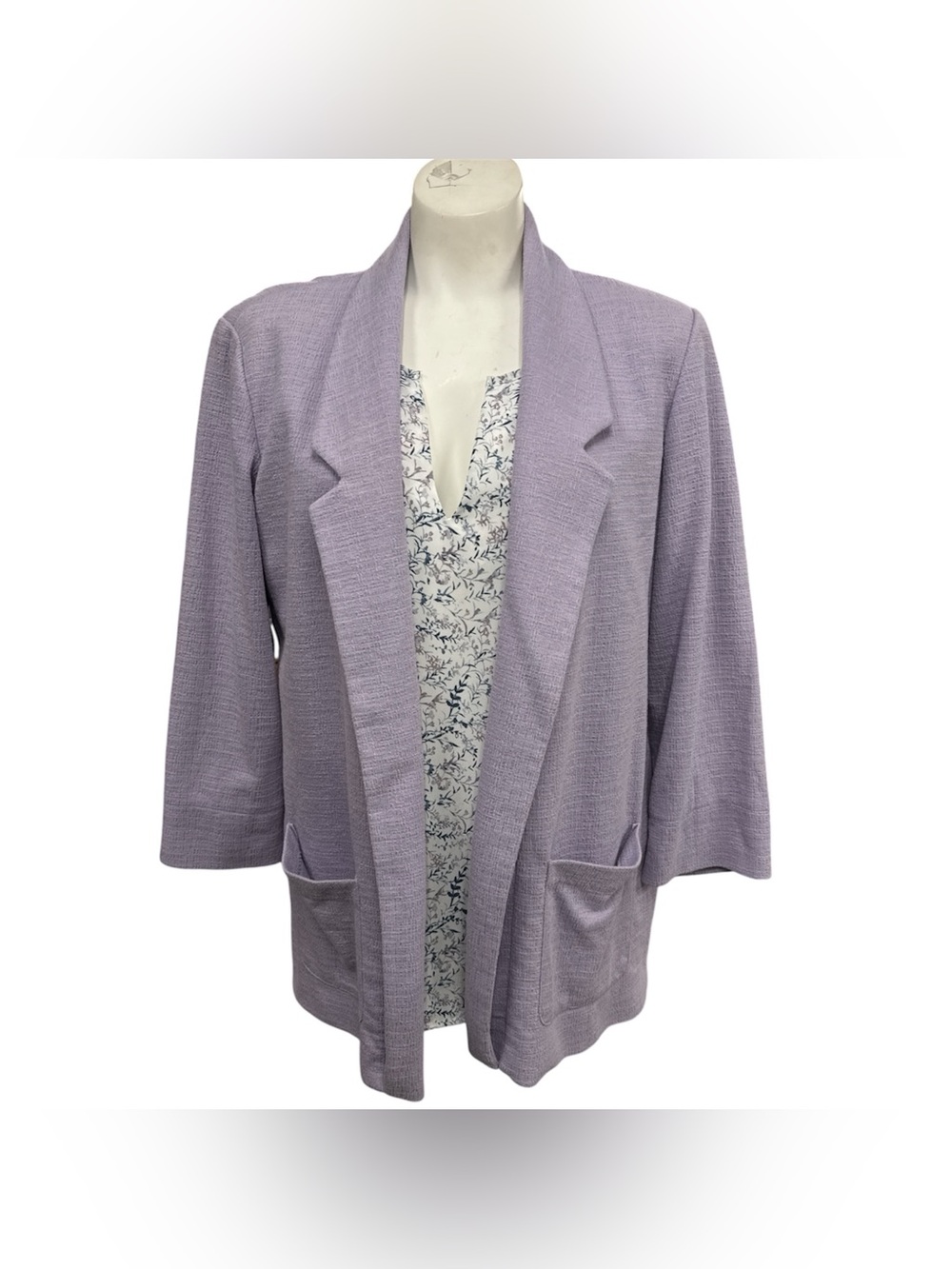 Ricki's Lavender Open-Front Blazer Size L